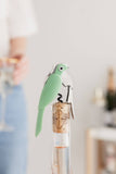 UBERSTAR Budgie Bottle Opener Corkscrew: Blue