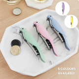 UBERSTAR Budgie Bottle Opener Corkscrew: Blue