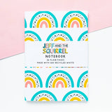 Rainbow Print Plain A6 Notebook | Stationery