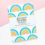 Rainbow Print Plain A6 Notebook | Stationery