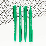 F*ck This Sh*t Recycled Eco Ballpoint Pen | Green