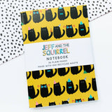 Black Cat Print Plain A6 Notebook | Halloween Stationery