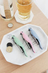 UBERSTAR Budgie Bottle Opener Corkscrew: Blue