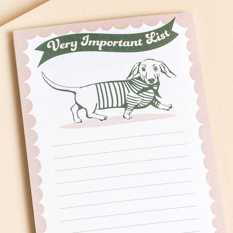 Sausage Dog Print To Do List