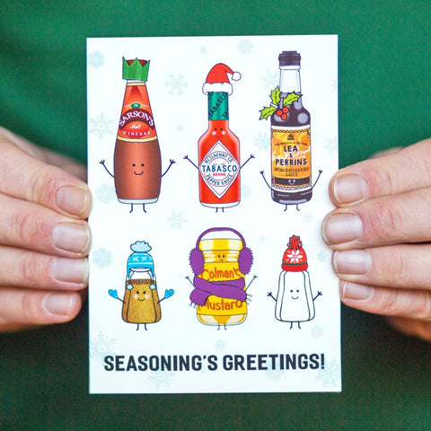 'Seasoning's Greetings' Funny Christmas Card