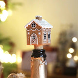 Gingerbread House Cork Bottle Stopper