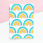 Rainbow Print Plain A6 Notebook | Stationery
