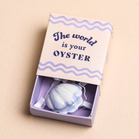 Tiny Matchbox Ceramic Tokens: Oyster