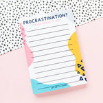 Procrastination Lined A6 Notepad | Recycled Stationery