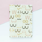 Boobs Print Plain A6 Notebook | Stationery Feminism