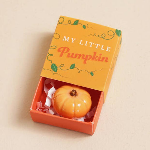 Tiny Matchbox Ceramic Tokens: Pumpkin