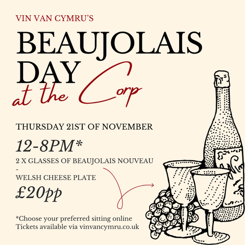 Beaujolais Nouveau Day Wine & Cheese Plate - 1st SITTING (12-2pm)