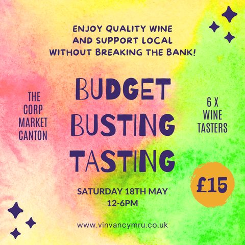 Budget Busting Wine Tasting - Sat 18th May