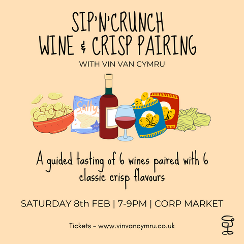 Sip'n'Crunch Wine & Crisp Pairing - Saturday 8th February