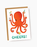 Cheers - Octopus - Celebration, Congratulations Card