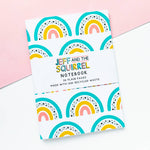 Rainbow Print Plain A6 Notebook | Stationery