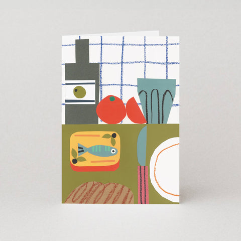 Tinned Fish Art Card | Blank Card | Greeting Card