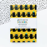 Black Cat Print Plain A6 Notebook | Halloween Stationery