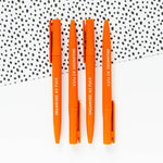 Organised As Fu*k Recycled Eco Ballpoint Pen | Orange
