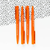 Organised As Fu*k Recycled Eco Ballpoint Pen | Orange