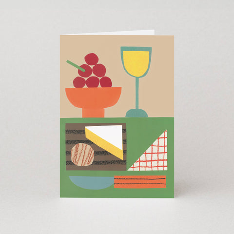 Cheese and Wine Card | Cheese Card | Blank Card