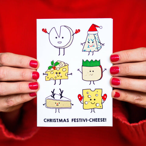 Funny Cheese Christmas Card