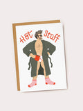 Hot Stuff Hunk Valentine Card