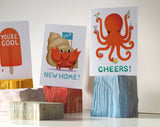 Cheers - Octopus - Celebration, Congratulations Card